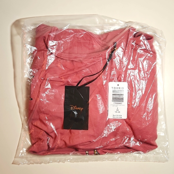 NWT Torrid DISNEY BAMBI TUNIC / SLEEP TUNIC - PINK FANGIRL Plus Size 2X (18/20) - Picture 3 of 9